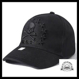 Casquette Tête de Mort Noire