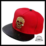 Casquette Tête de Mort Or