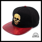 Casquette Tête de Mort Or