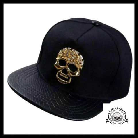 Casquette Tête de Mort Or