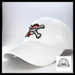 Casquette Tête de Mort Pirate Jack Blanche