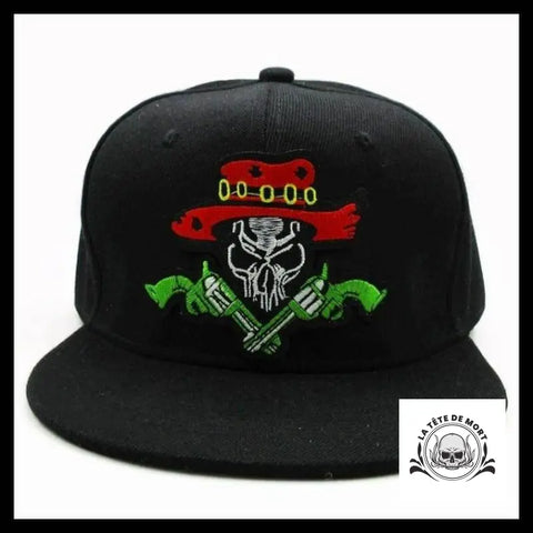Casquette Tête de Mort Pistolet
