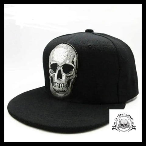 Casquette Tête de Mort Sourire D’enfer Bleu Marine