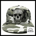Casquette Tête de Mort Sourire D’enfer Grise