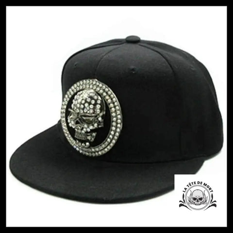 Casquette Tête de Mort Strass
