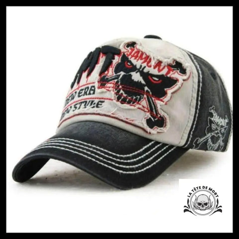 Casquette Tête de Mort Vintage