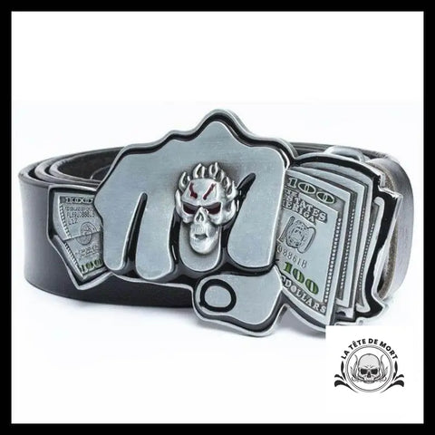 Ceinture Skull Dollar