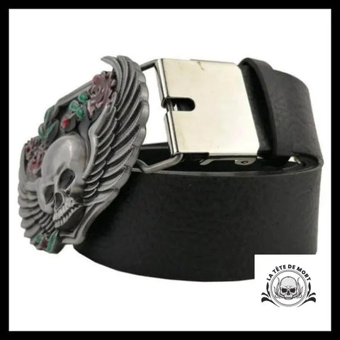 Ceinture Tête de Mort Ailée