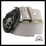 Ceinture Tête de Mort Ailée