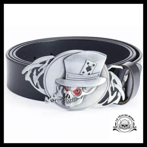 Ceinture Tête de Mort Avec Chapeau