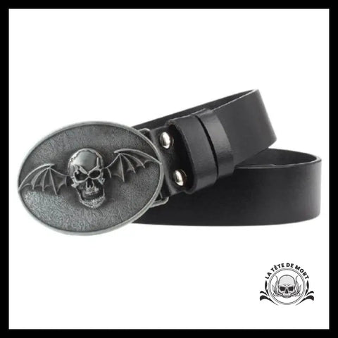 Ceinture Tête de Mort Chauve Souris