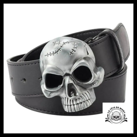Ceinture Tête de Mort Crâne Fissure