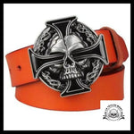 Ceinture Tête de Mort Croix