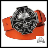 Ceinture Tête de Mort Croix