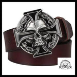 Ceinture Tête de Mort Croix
