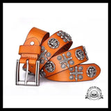 Ceinture Tête de Mort Croix