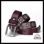 Ceinture Tête de Mort Croix