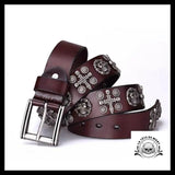 Ceinture Tête de Mort Croix
