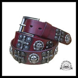 Ceinture Tête de Mort Croix