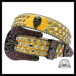 Ceinture Tête de Mort Diamant