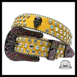 Ceinture Tête de Mort Diamant