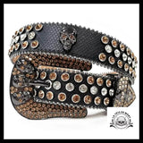 Ceinture Tête de Mort Diamant