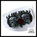 Ceinture Tête de Mort Flamme