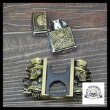 Ceinture Tête de Mort Gangster avec Boucle Incluant Briquet