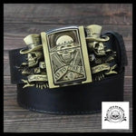 Ceinture Tête de Mort Gangster avec Boucle Incluant Briquet