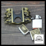 Ceinture Tête de Mort Gangster avec Boucle Incluant Briquet