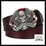 Ceinture Tête de Mort Indien