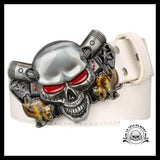 Ceinture Tête de Mort Motard