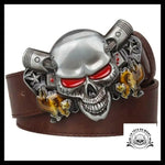 Ceinture Tête de Mort Motard
