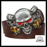 Ceinture Tête de Mort Motard