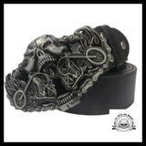 Ceinture Tête de Mort Moto