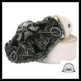 Ceinture Tête de Mort Moto