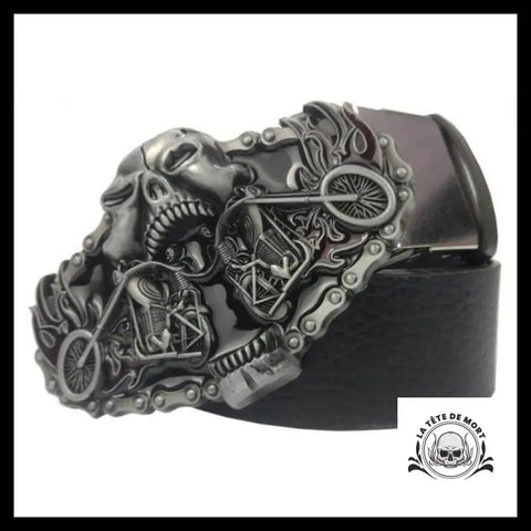 Ceinture Tête de Mort Moto