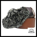 Ceinture Tête de Mort Moto