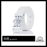 Ceinture Tête de Mort Pirate Blanche