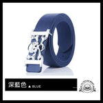 Ceinture Tête de Mort Pirate Bleue