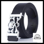 Ceinture Tête de Mort Pirate Noire