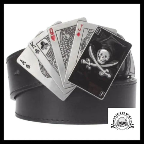 Ceinture Tête de Mort Poker