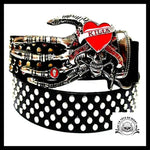 Ceinture Tête de Mort Rock Jolie Bague