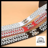 Ceinture Tête de Mort Strass
