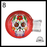 Cendrier Tête de Mort en Verre fait Main