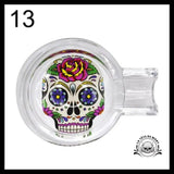 Cendrier Tête de Mort en Verre fait Main