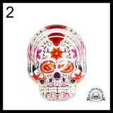 Cendrier Tête de Mort en Verre fait Main