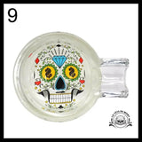 Cendrier Tête de Mort en Verre fait Main
