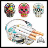 Cendrier Tête de Mort en Verre fait Main