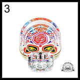 Cendrier Tête de Mort en Verre fait Main